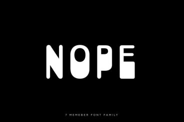 NOPE Font