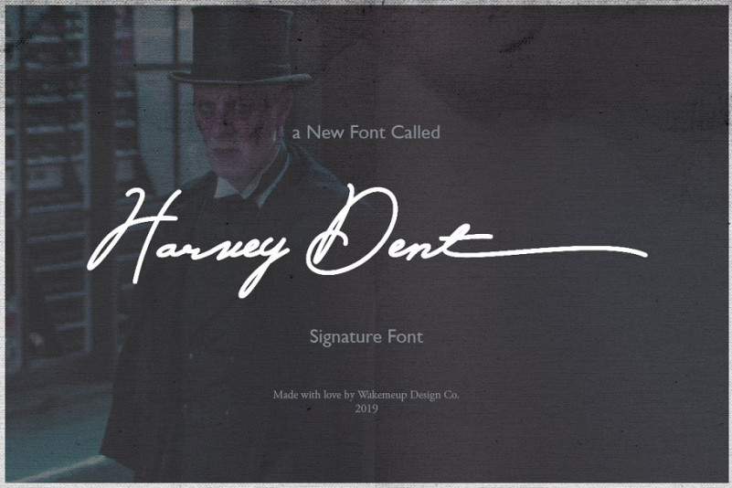 Harvey Dent Signature Font