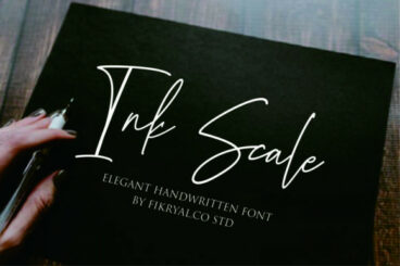 Ink Scale Font