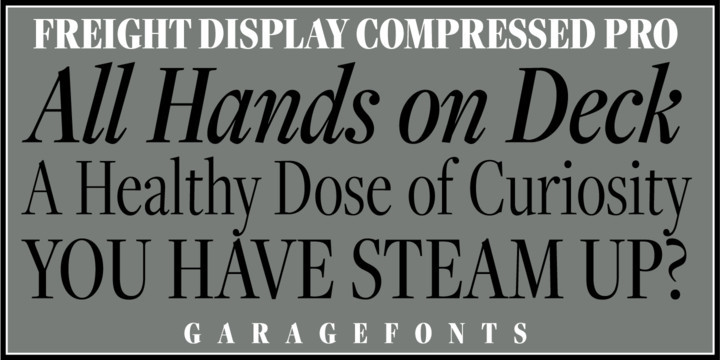 Freight Font