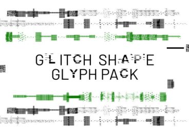 Glitch Shape Font
