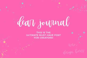 Dear Journal Font