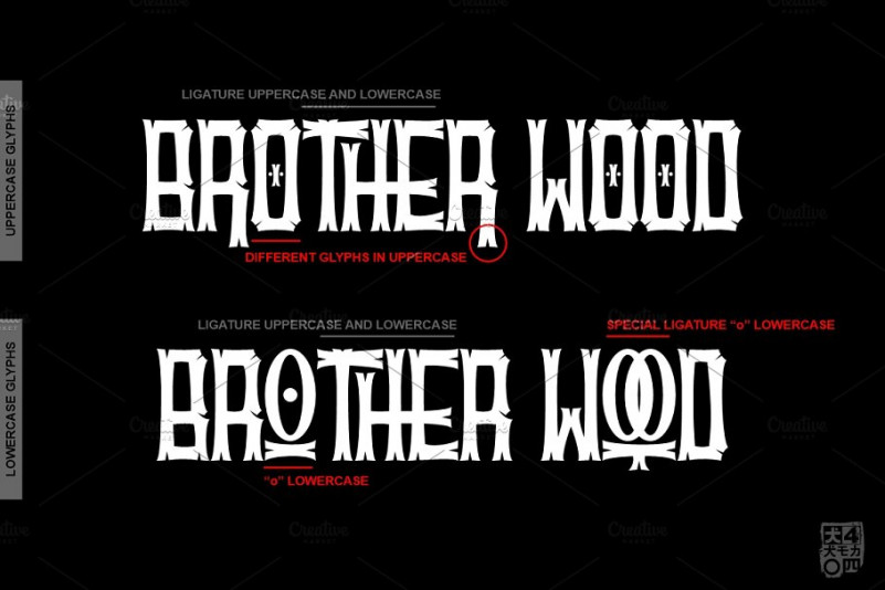 BROTHERwood Font