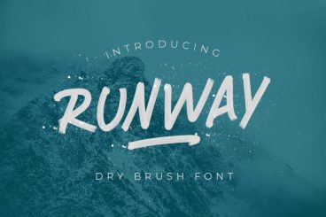 RUNWAY BRUSH FONT