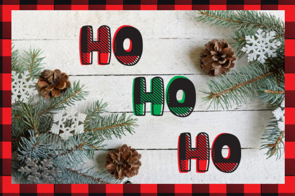 Christmas Plaid Font