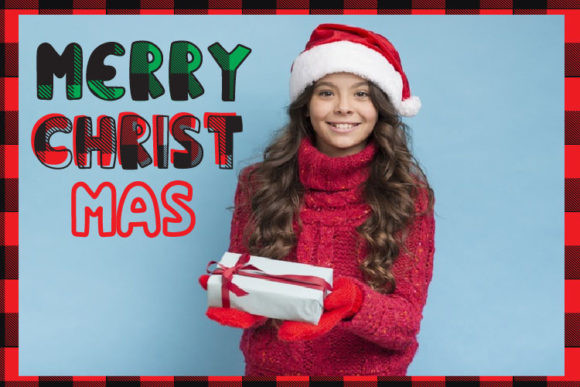 Christmas Plaid Font