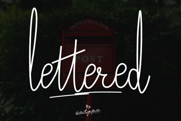 Lettered Font