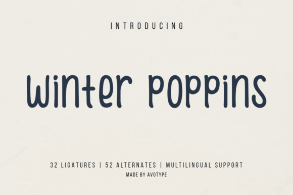 Winter Poppins Font Ifonts Xyz