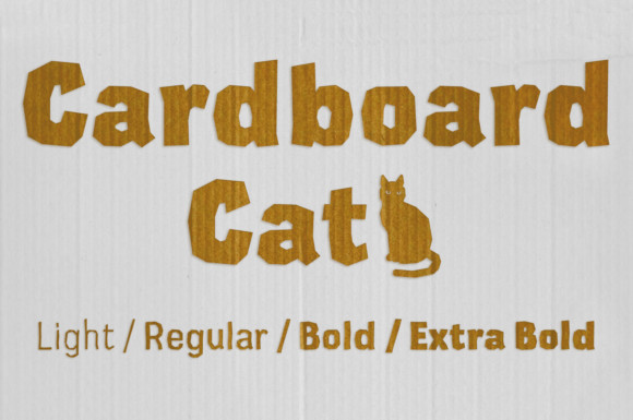 Cardboard Font