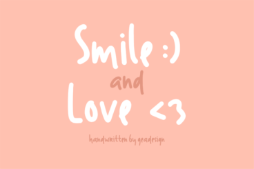 Smile and Love Font