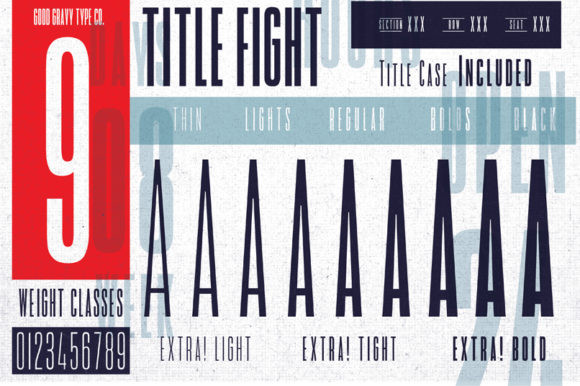 Title Fight Font