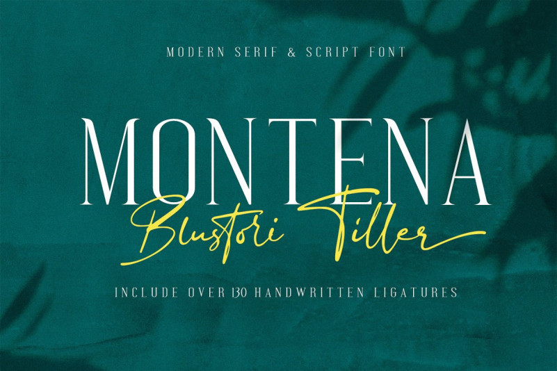 Montena & Blustori Tiller Font