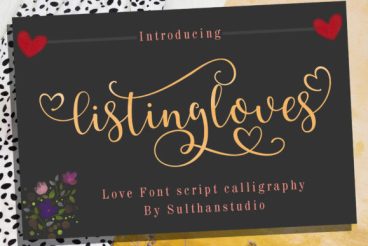 Listing Loves Font