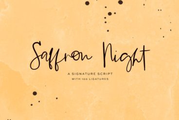 Saffron Night Font