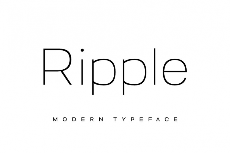 RIPPLE Font RIPPLE Font