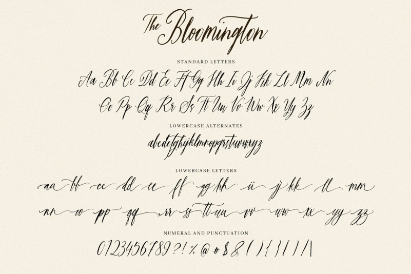 The Bloomington Font