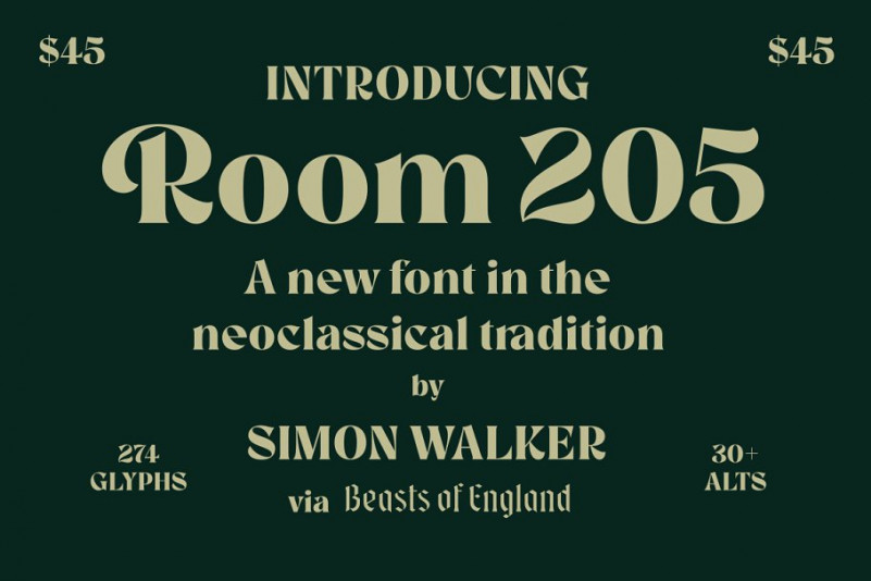 Room 205 Font