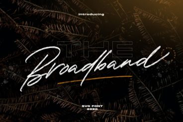 The Broadband Font