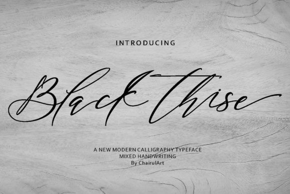 Black Thise Font Black Thise Font