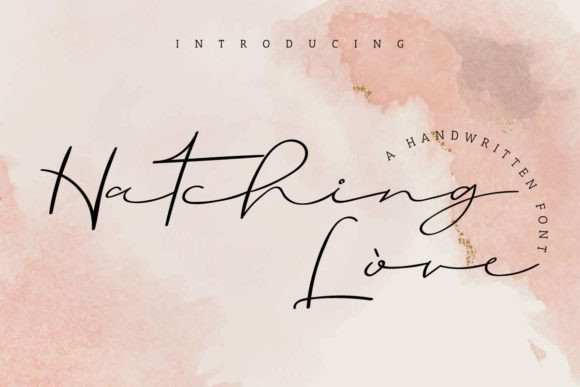 Hatching Love Font Hatching Love Font
