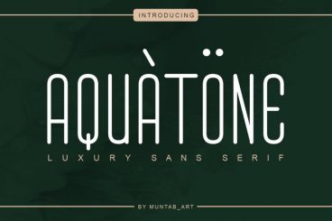 Aquatone Font