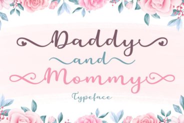 Daddy and Mommy Font