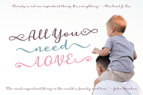 Daddy and Mommy Font