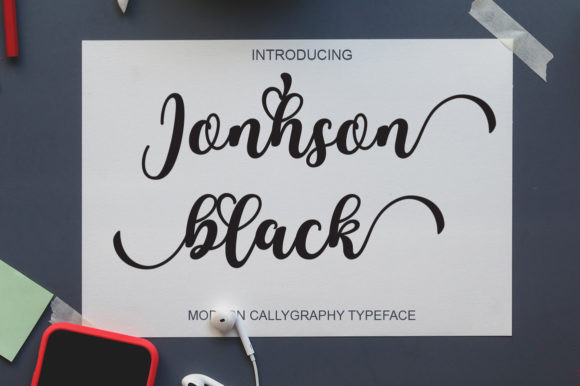 Jonhson Black Font Jonhson Black Font