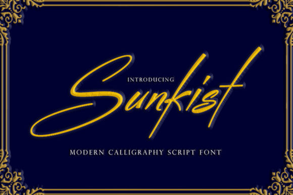 Sunkist Font