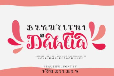 Beautiful Dahlia Font