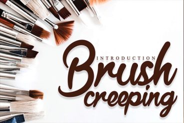 Brush Creeping Font