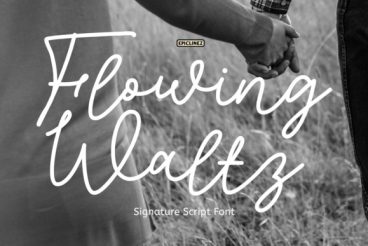 Flowing Waltz Font