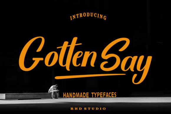 Gotten Say Font