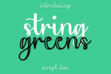 String Greens Font