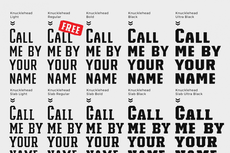 Knucklehead Font
