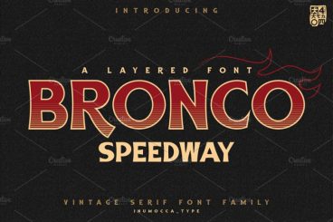 BRONCO SpeedWay Font