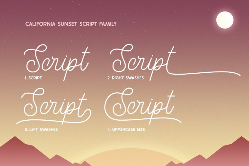 California Sunset Font California Sunset Font
