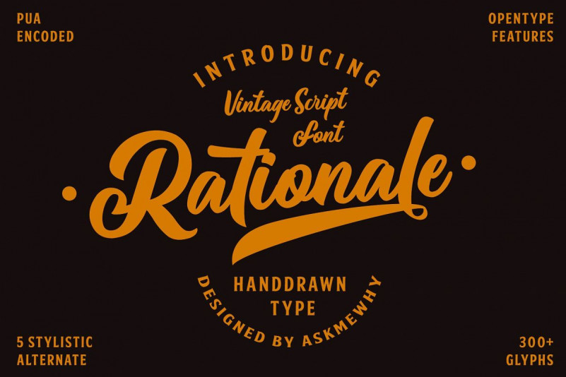 Rationale Vintage Font Rationale Vintage Font