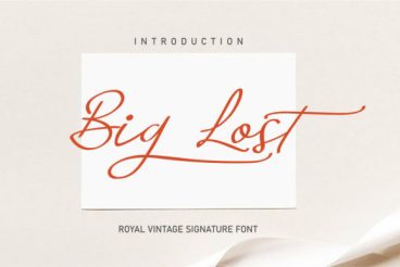 Big Lost Font