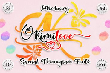 Kimilove Monogram Font