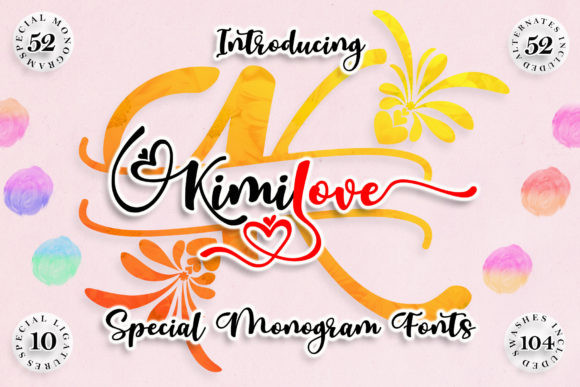 Kimilove Monogram Font