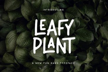 Leafy Plant Font