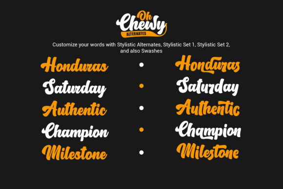 Oh Chewy Font