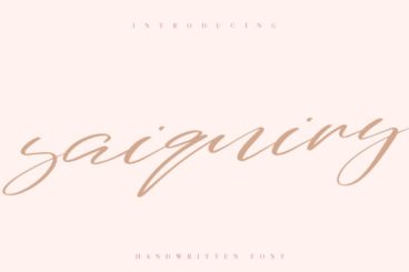 Saiquiry  Font