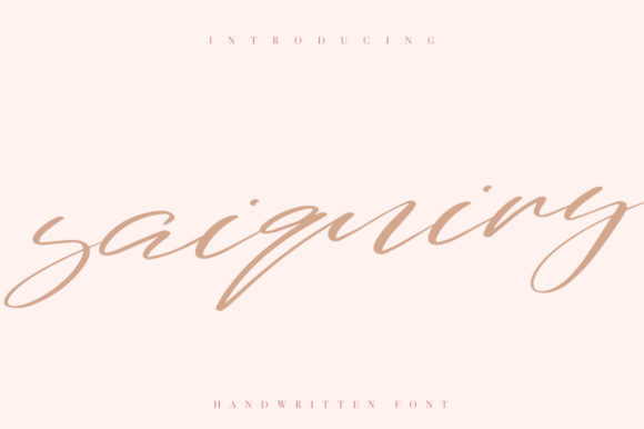 Saiquiry  Font