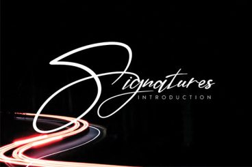 Signatures  Font