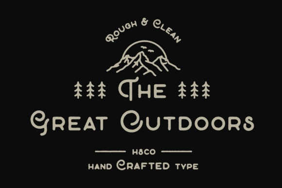 The Great Outdoors Font