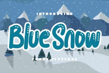 Blue snow  Font