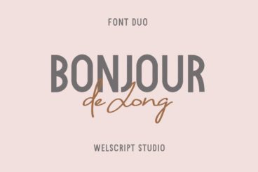 Bonjour De Jong Font
