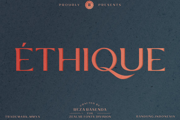 Ethique Font Ethique Font